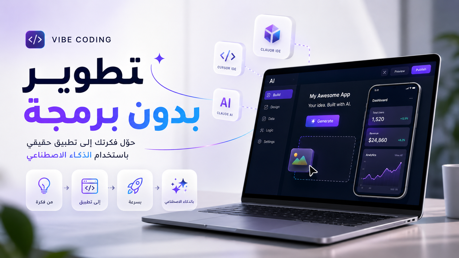 No-Code Development: تطوير تطبيقاتك بدون برمجة